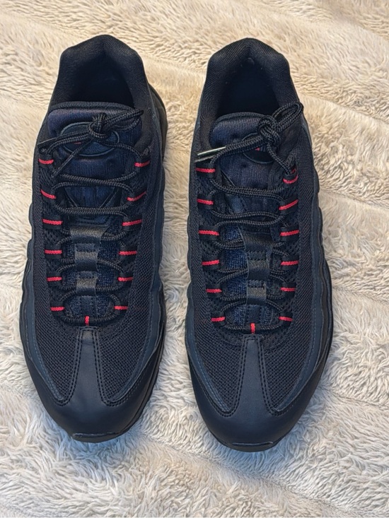 Nike Other - Nike Black Sneakers with Red Lace Accents
